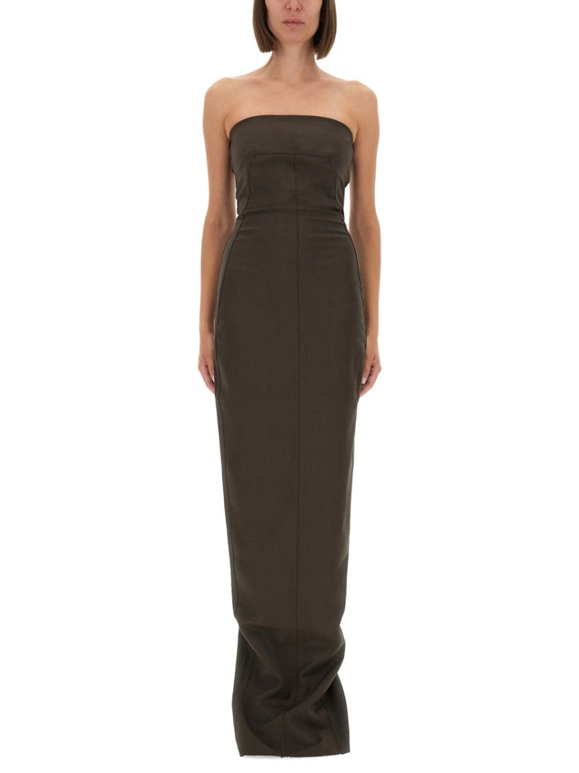 Rick Owens Strapless Fitted Dress