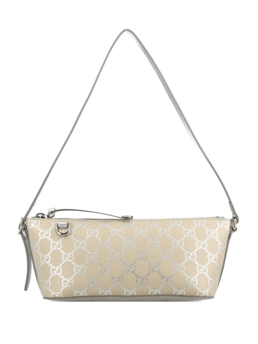 Gucci Rectangular Shoulder Bag With Subtle Monogram Pattern