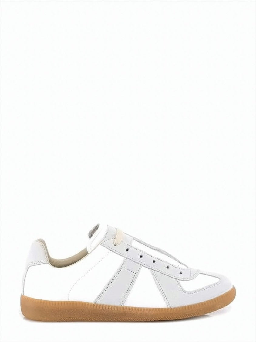 Maison Margiela Low-Top Sneakers With Smooth Leather