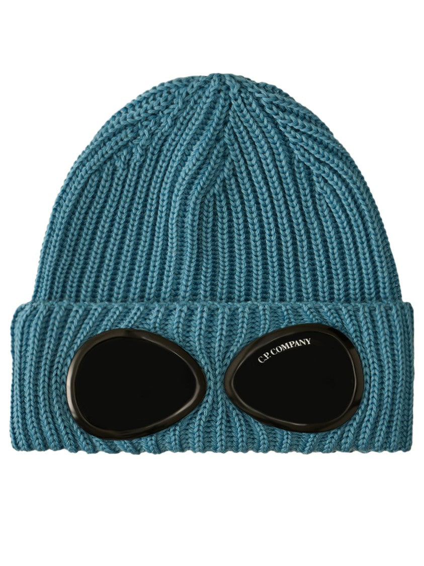 C.P. Company Ribbed Knit Cap With Integrated Glossy Goggles