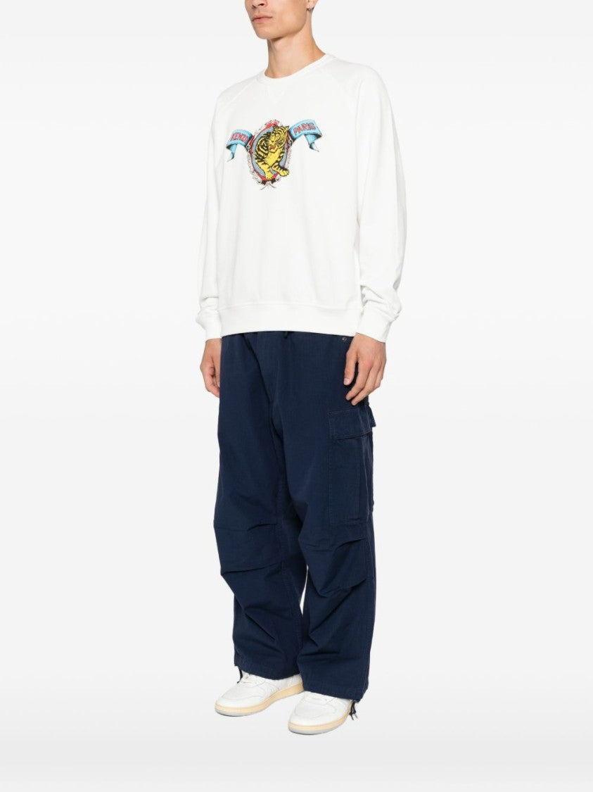 Kenzo Crew Neck Tiger Graphic Sweater