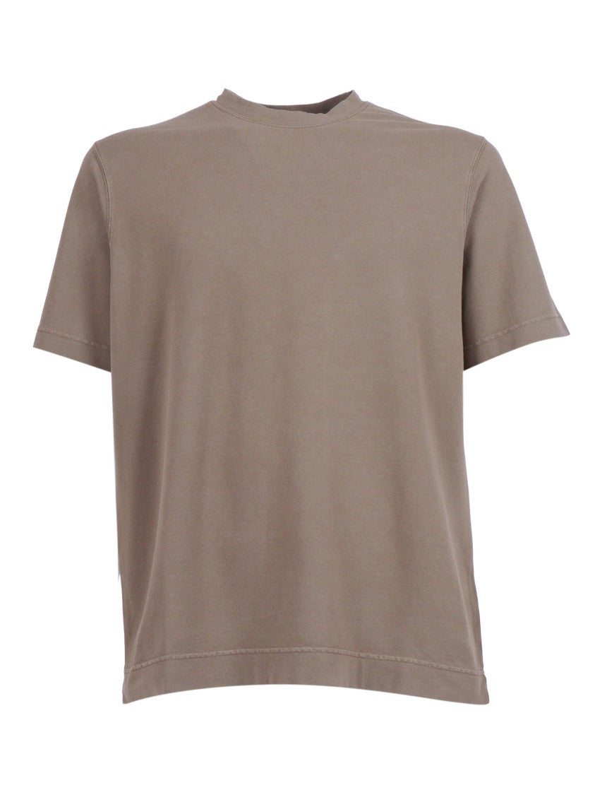 Circolo 1901 Taupe Relaxed Crew T-Shirt