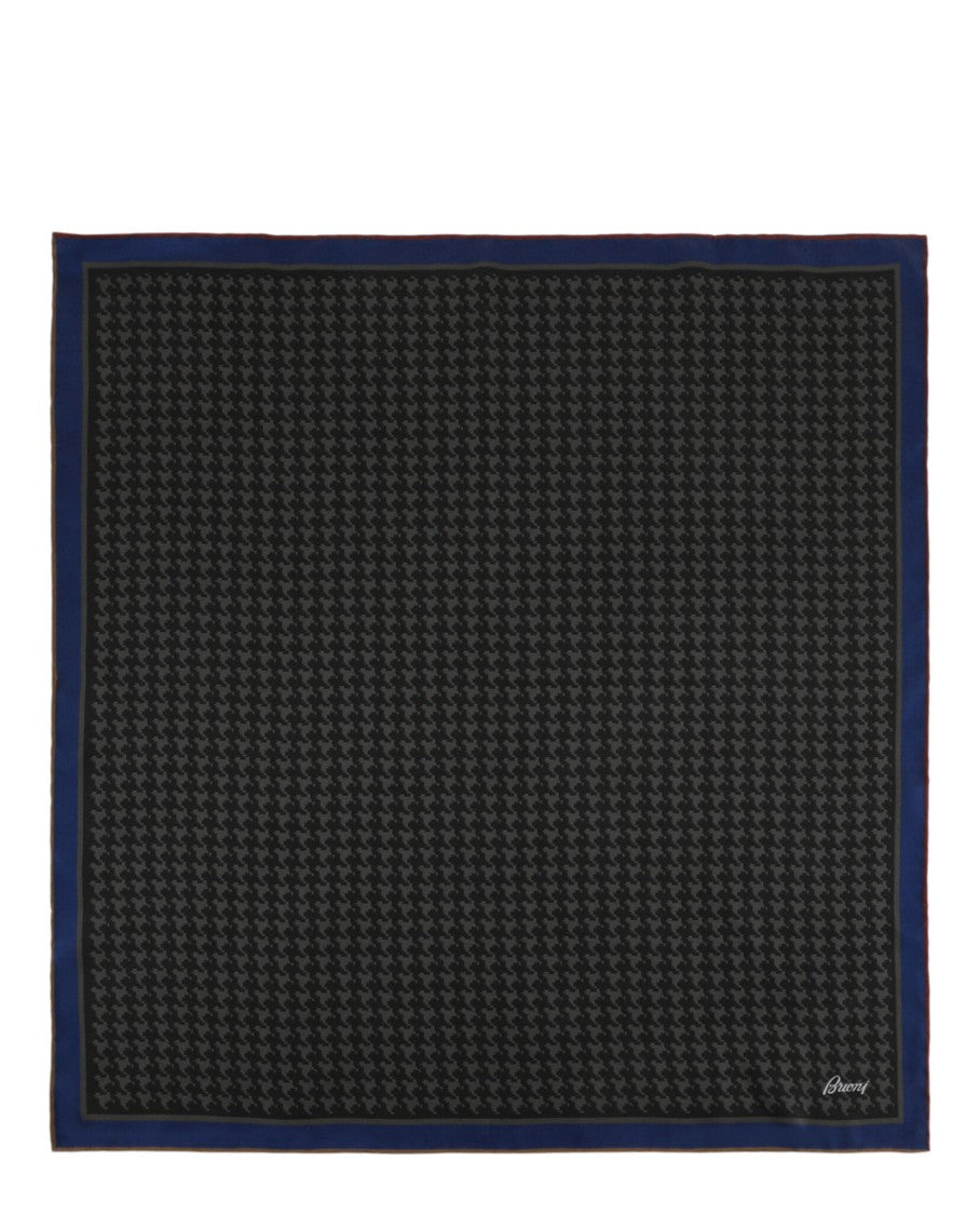 Brioni Houndstooth Pocket Square