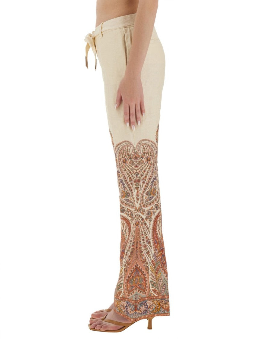 Zimmermann Rhiannon Paisley Pattern Flared Pants