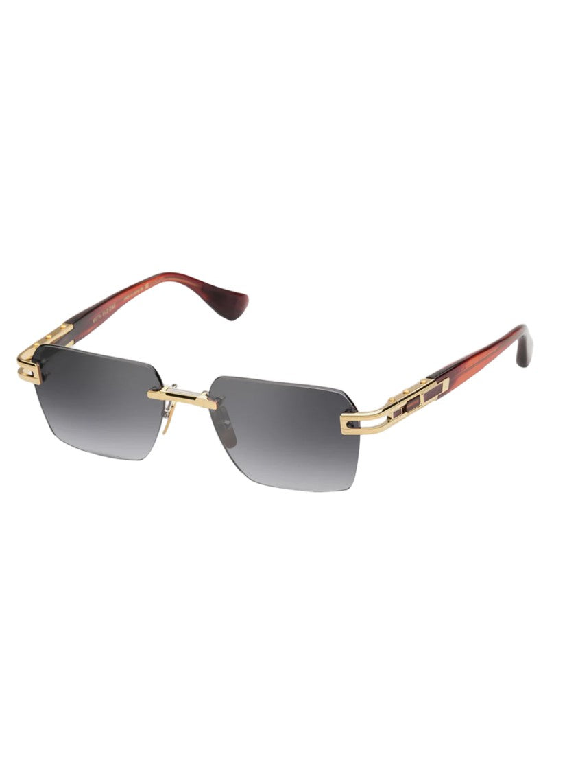 Dita Bold Square Frame Sunglasses With Metallic Finish