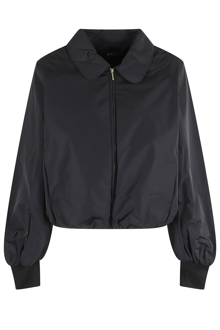 A.P.C. Cropped Blouson Jacket With Classic Shirt Collar