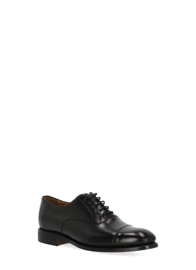 Berwick 1707 Black Smooth Leather Lace-Up Brogues