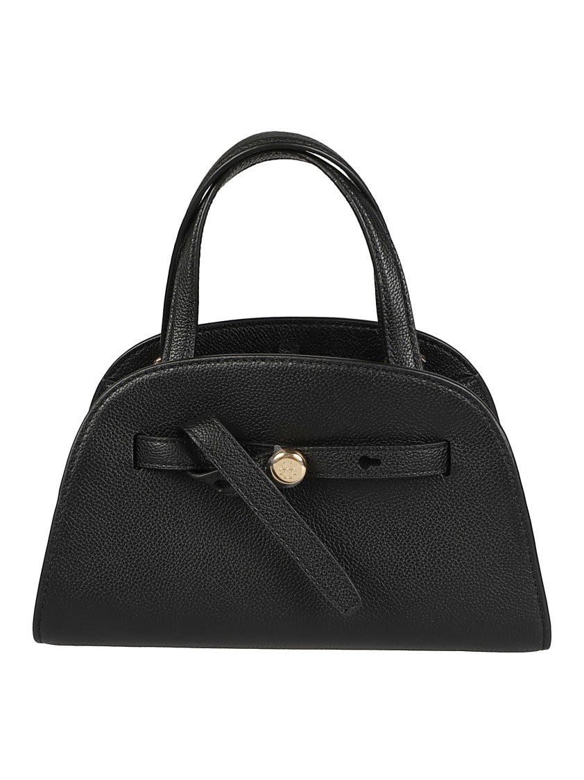 Tory Burch Small Romy Textured Leather Bowling Bag