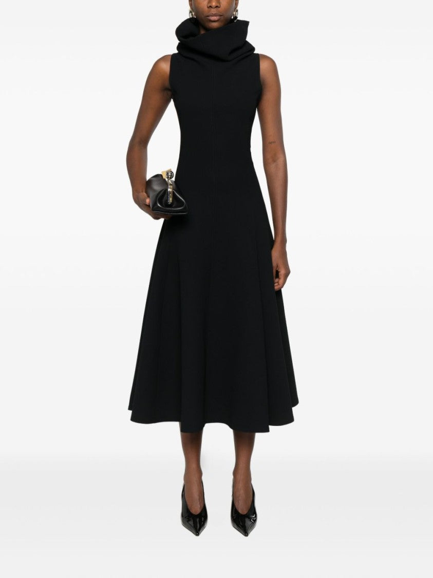Jacquemus Sleeveless Black Midi Dress