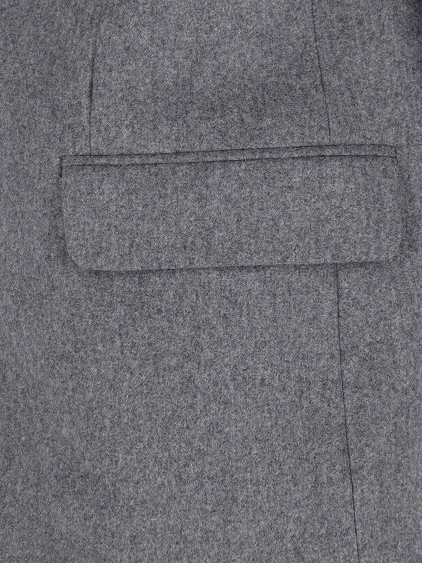 Ami Paris Double-Breasted Tailored Wool Jacket