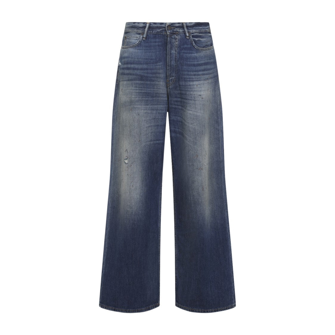 Acne Studios Wide-Leg Jeans With Subtle Distressing And Classic Five-Pocket Styling