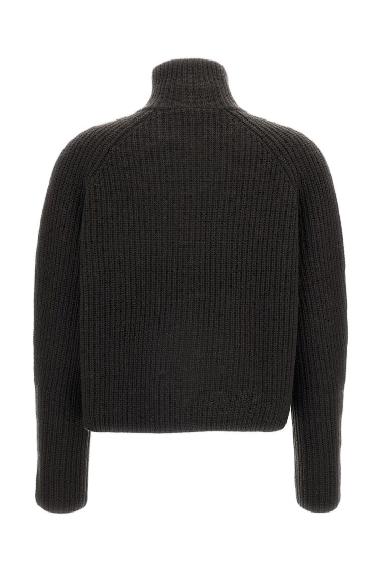 Lisa Yang Green Sadie Heavy-Knit Cashmere Cardigan