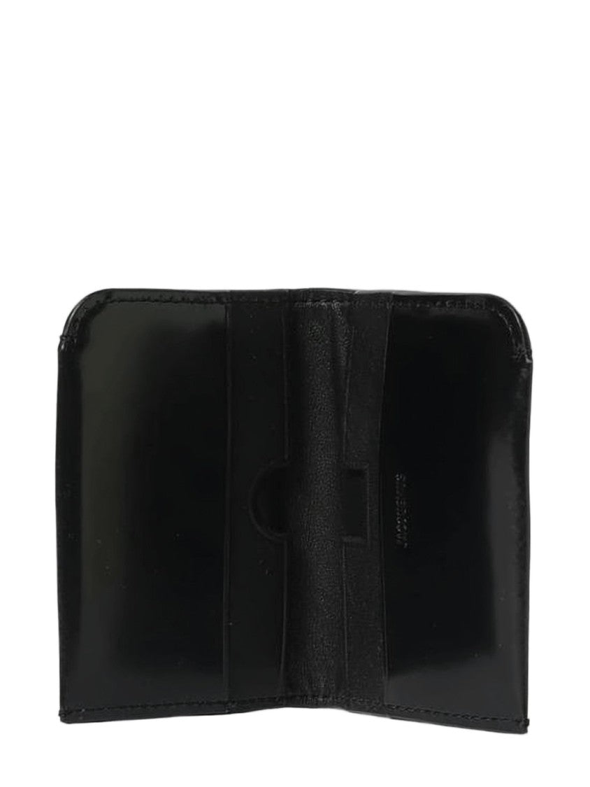Jacquemus Compact Calf Leather Cardholder With Embossed Logo