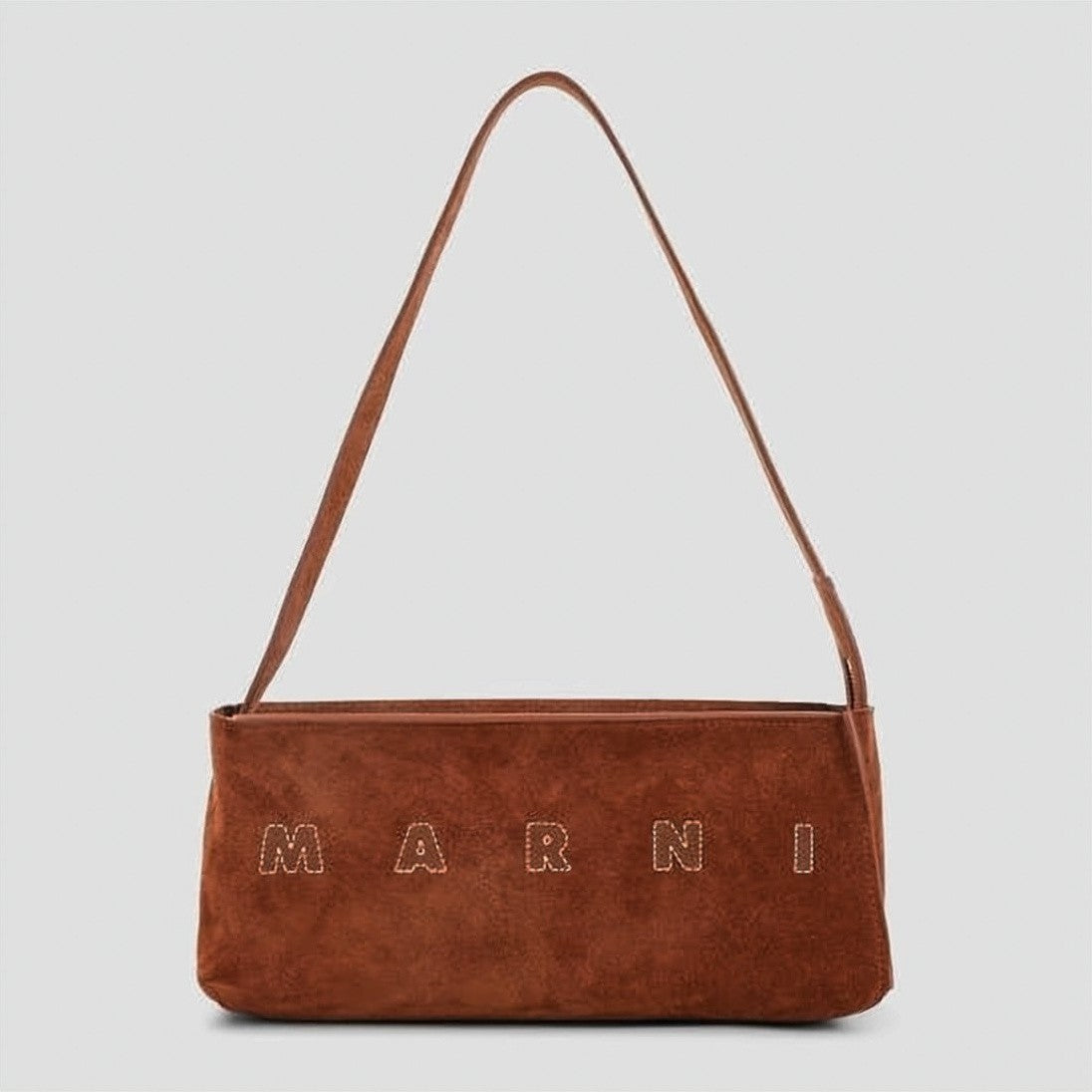 Marni Calf Leather Shoulder Bag With Structured Silhouette