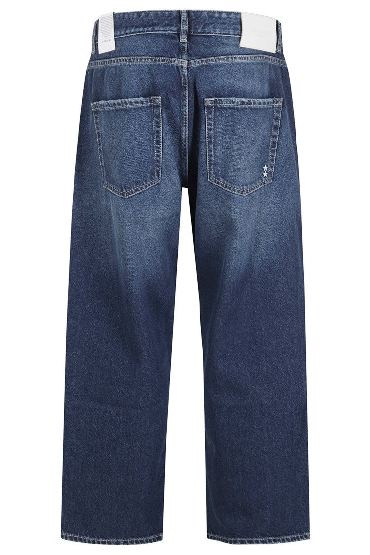 Icon Denim Blue Leo French Pocket Wide Straight-Leg Jeans