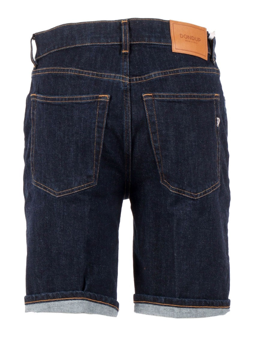 Dondup Dade Dark Rolled Denim Shorts