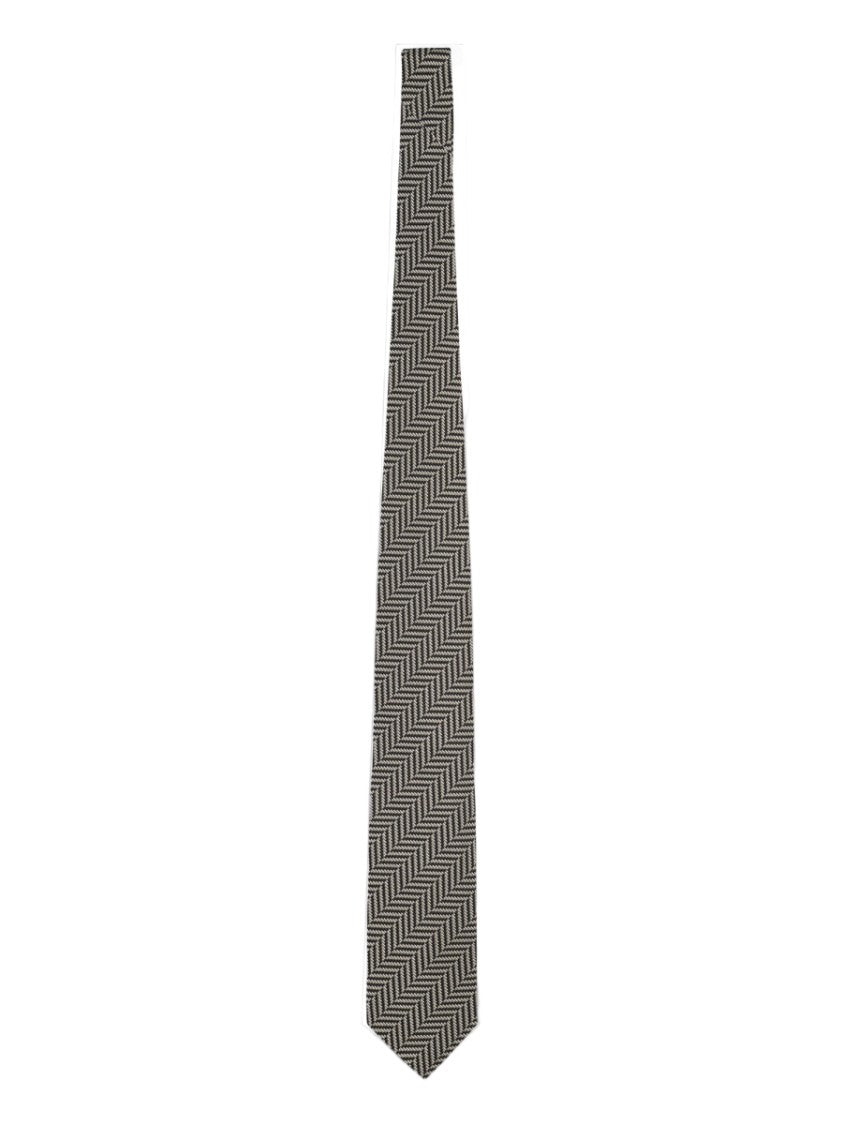 Tom Ford Jacquard Weave Refined Texture Mulberry Silk Tie