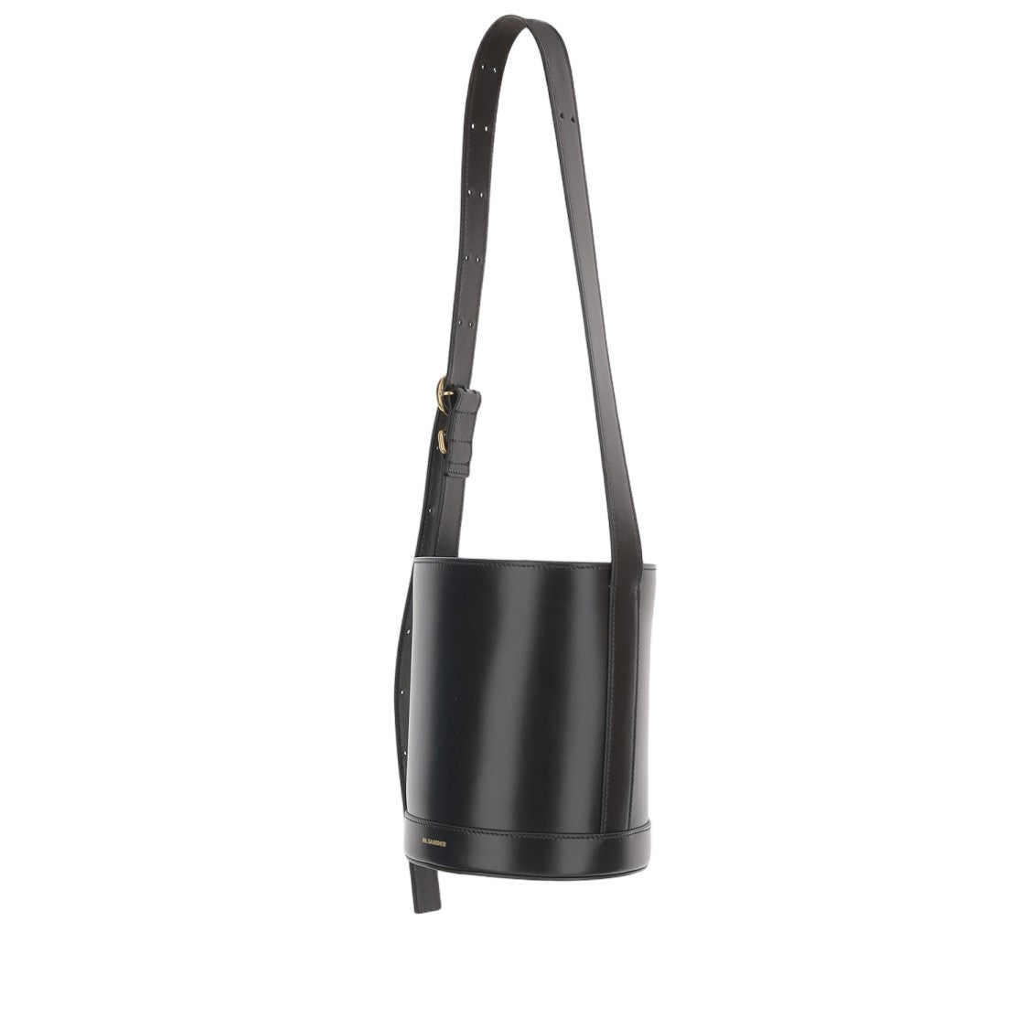 Jil Sander Calfskin Leather Bucket Bag With Adjustable Strap