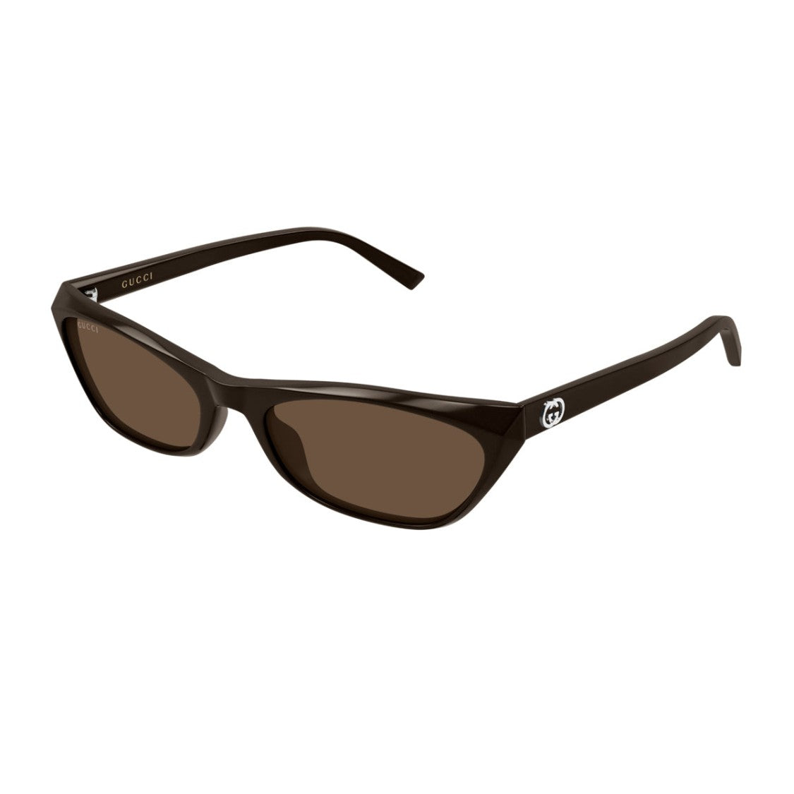 Gucci Brown Linea Emblem Gg2203s Cat-Eye Sunglasses