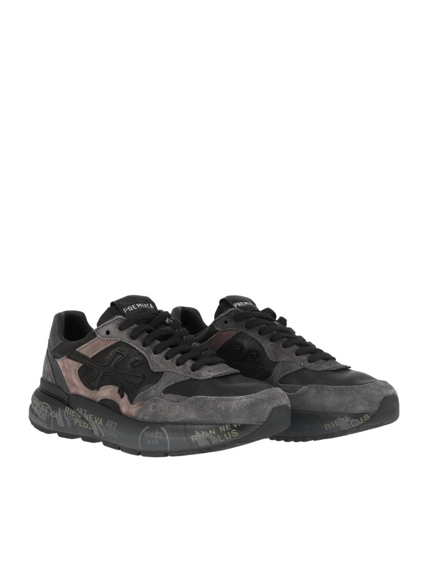 Premiata Black/Brown Mick0.1 Low-Top Sneakers