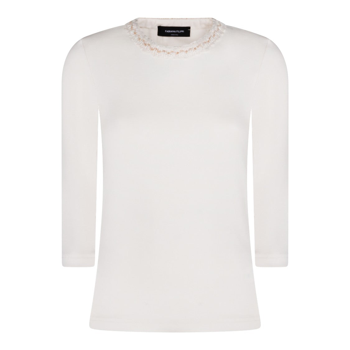 Fabiana Filippi White Cotton T-Shirt