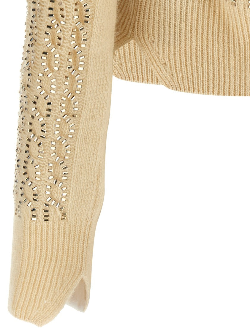 Ermanno Scervino Baguette Studded Sweater