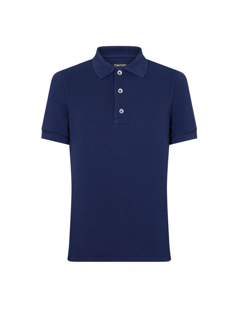 Tom Ford Classic Short-Sleeve Polo Shirt With Logo Embroidery