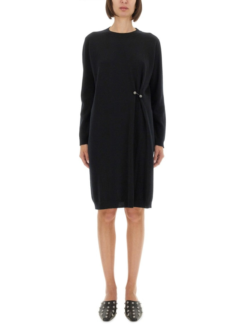 Fabiana Filippi Knit Dress With Brooch