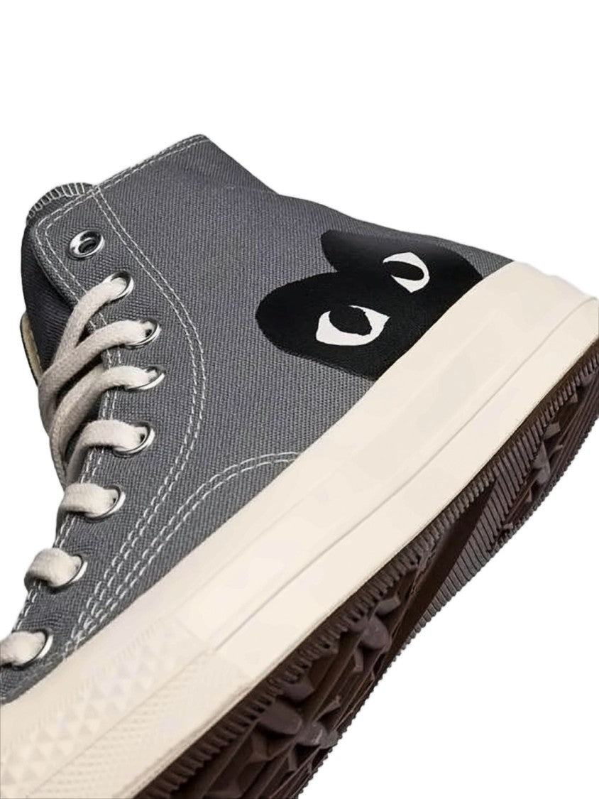 Comme Des Garçons High-Top Sneakers With Canvas Upper