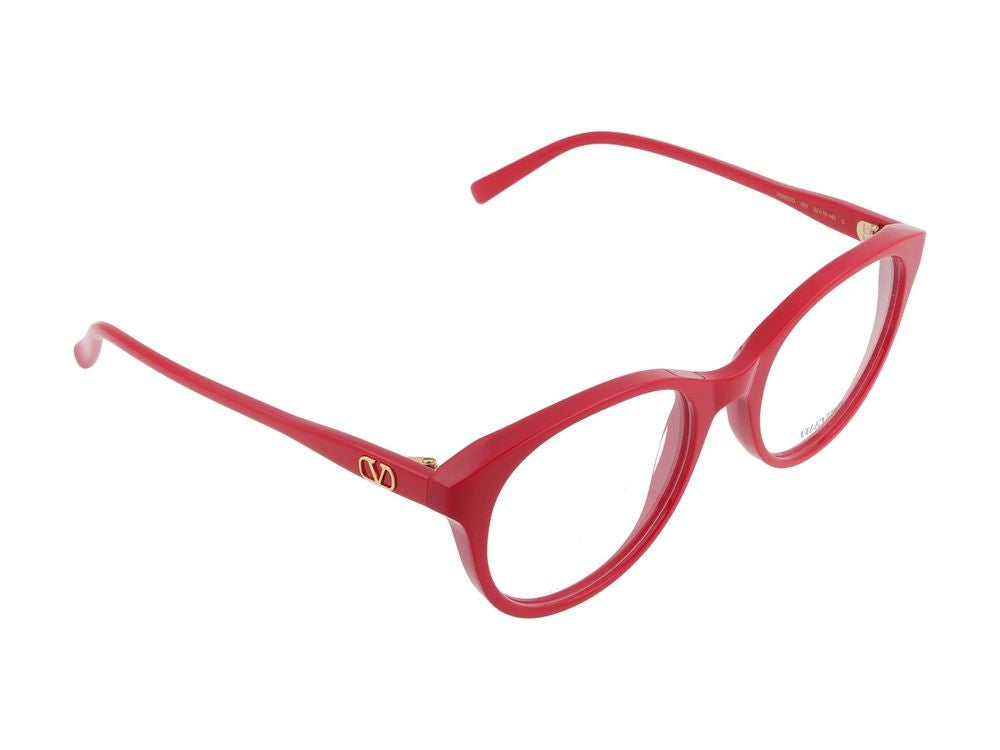 Valentino Red Vg0020o Recycled Acetate Rounded Glasses