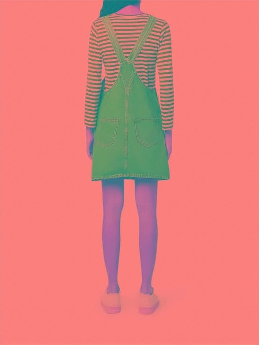 A.P.C. Short Denim Dress With Adjustable Straps