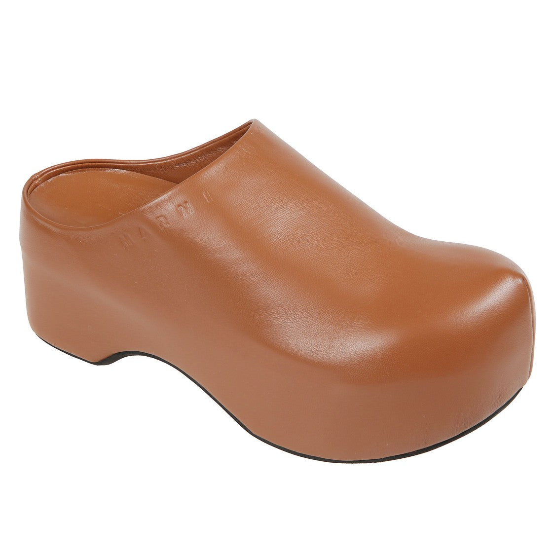 Marni Chunky Wooden Platform Mules