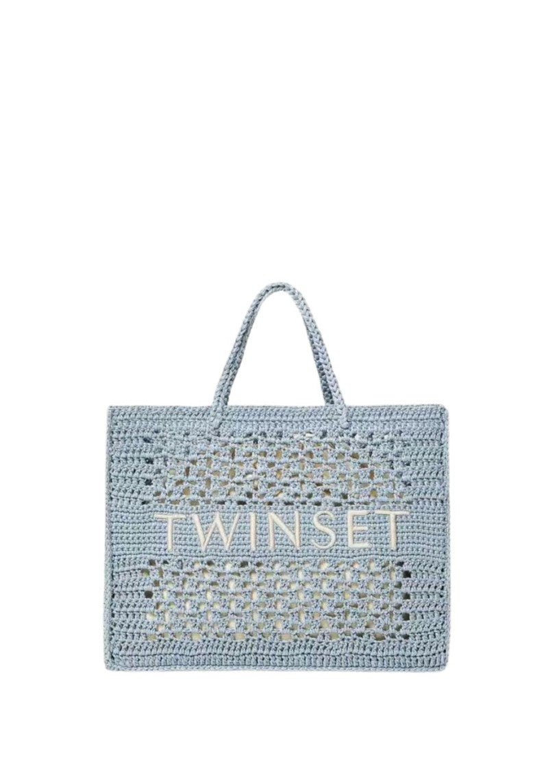 Twin-Set Blue Tear 'Bohémien' Shopper Bag