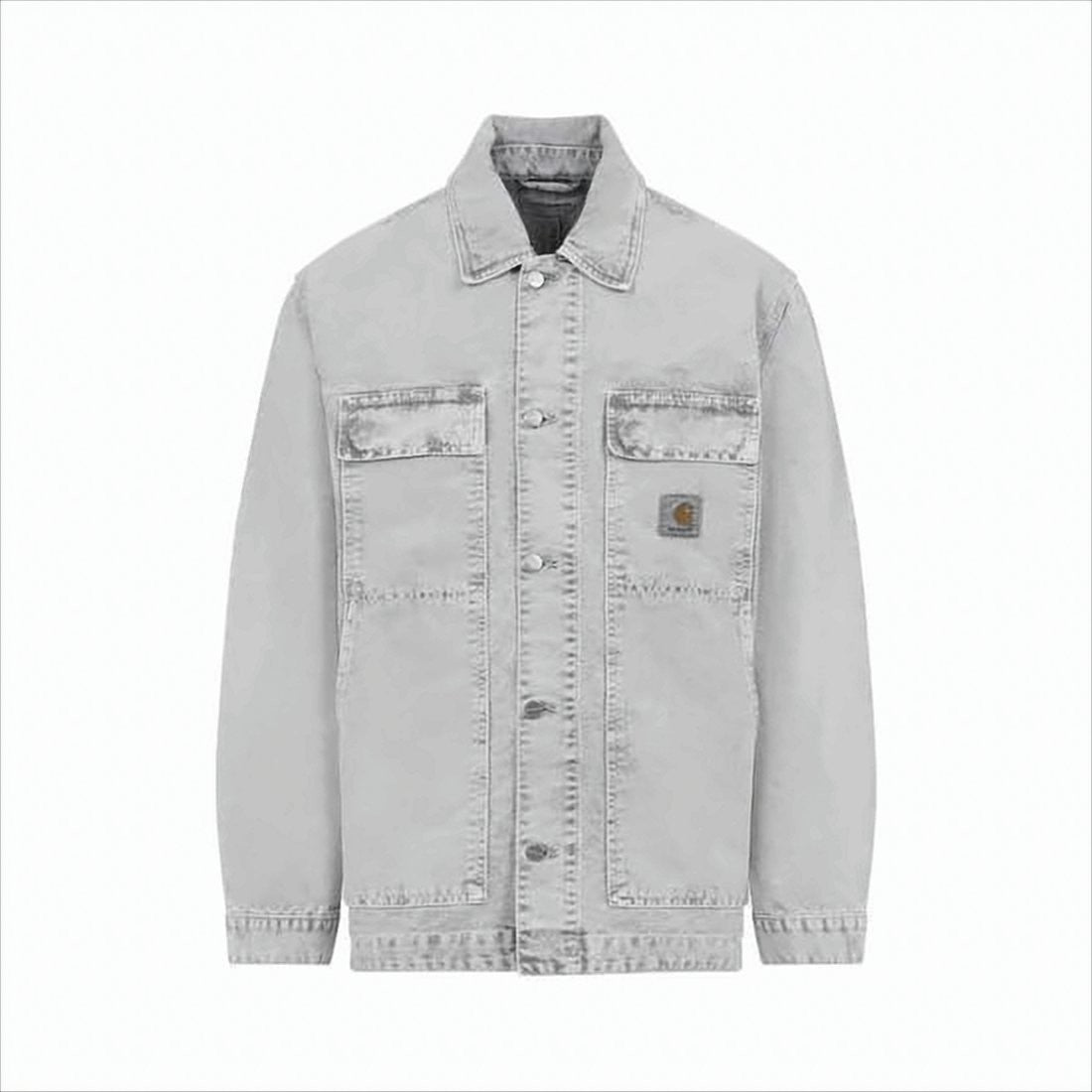 Carhartt Wip Light Grey Washed Denim Jacket