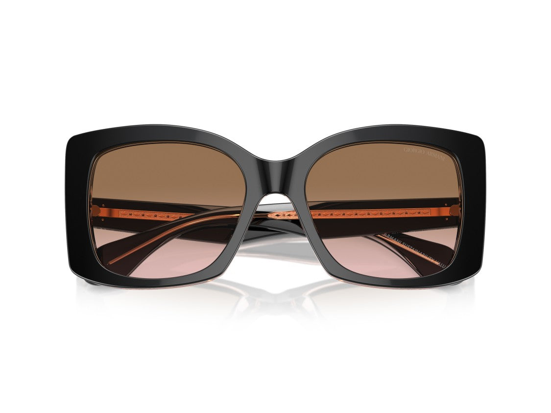 Giorgio Armani 0Ar8208u Gradient Acetate Oversized Square Sunglasses