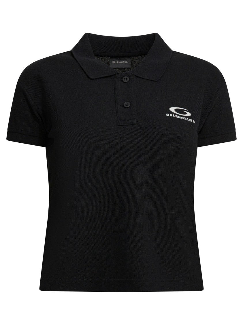 Balenciaga Boxy Fit Cotton Polo Shirt With Classic Collar