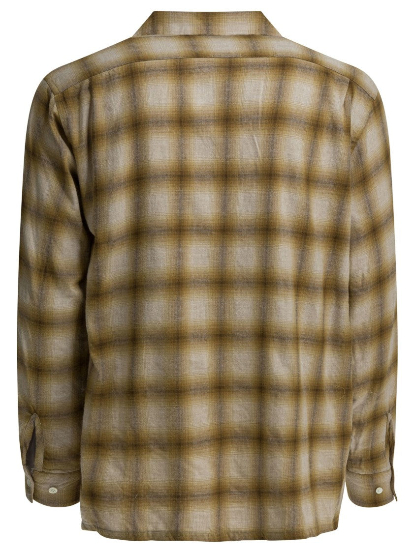 Beams Plus Classic Fit Plaid Shirt With Button-Down Front And Chest Pockets