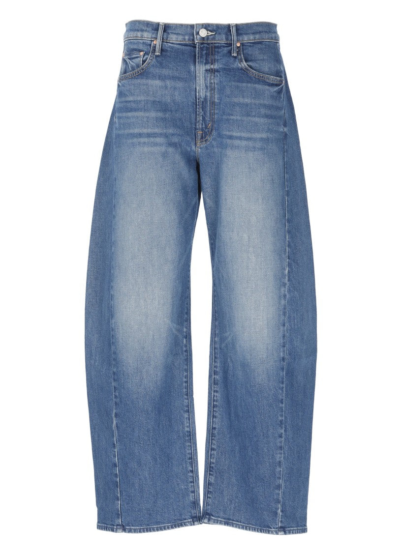 Mother Blue The Full-Pipe Flood Jeans