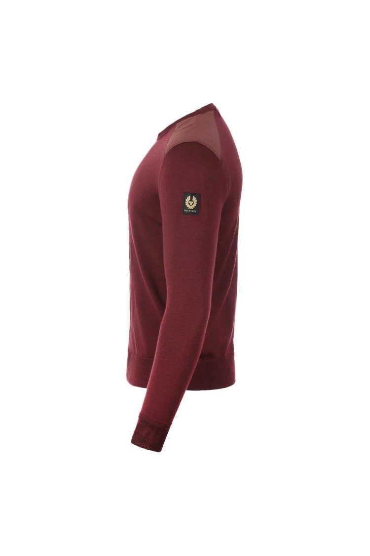 Belstaff Burgundy Wool-Blend Sweater