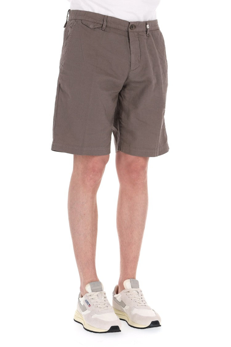 Myths Zeus Linen-Cotton Bermuda