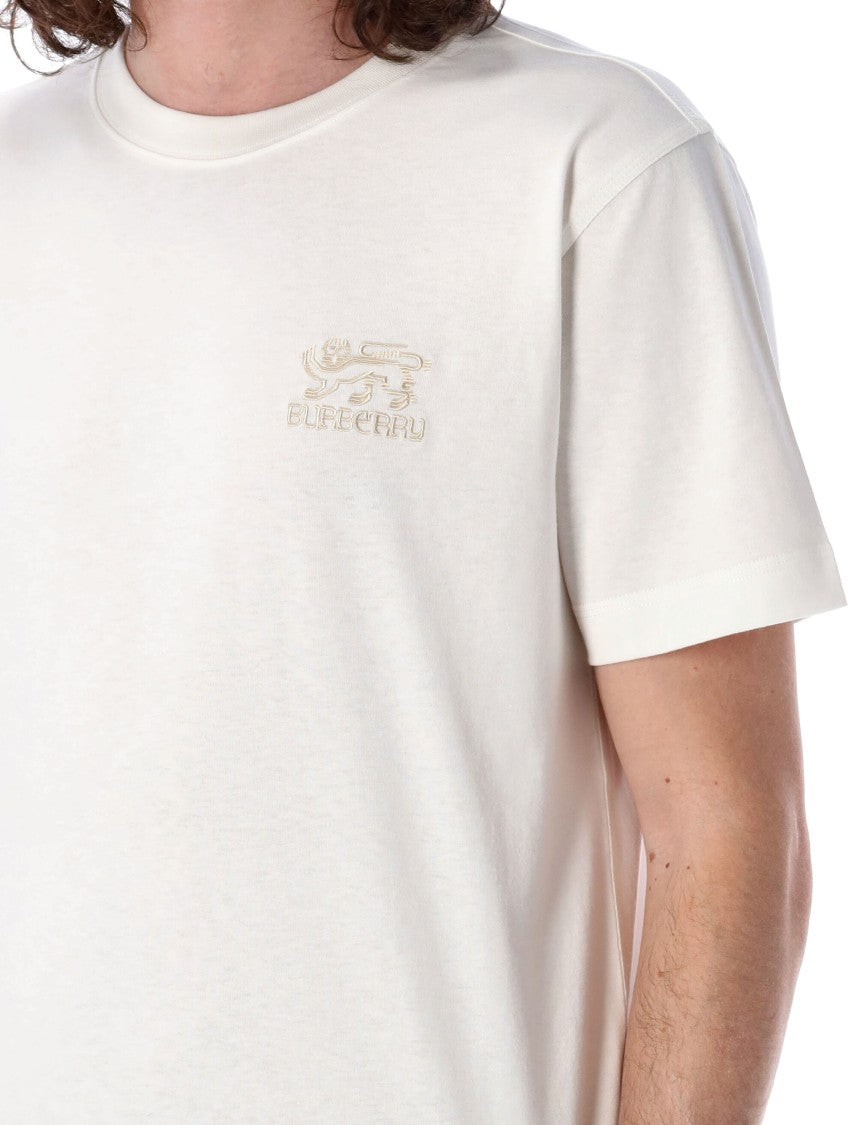 Burberry Embroidered Cotton T-Shirt