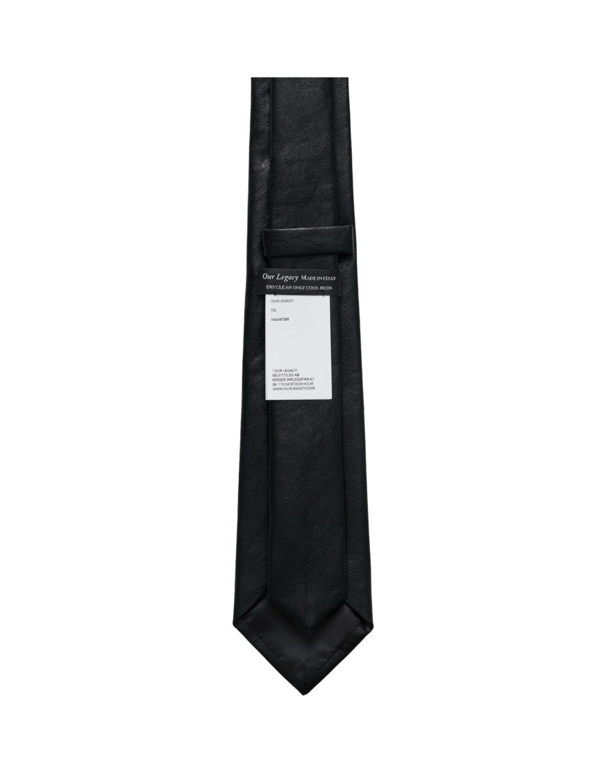 Our Legacy Solid Black Tie