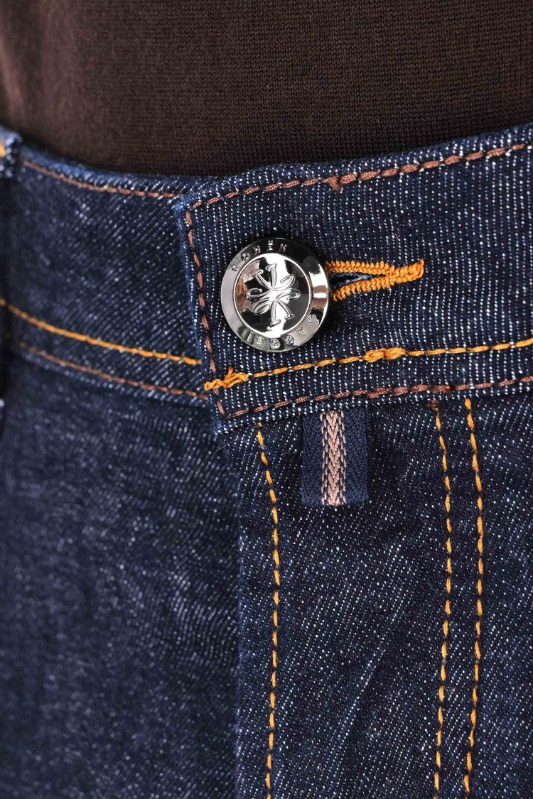 Jacob Cohen Nick Fit Leather Label Jeans