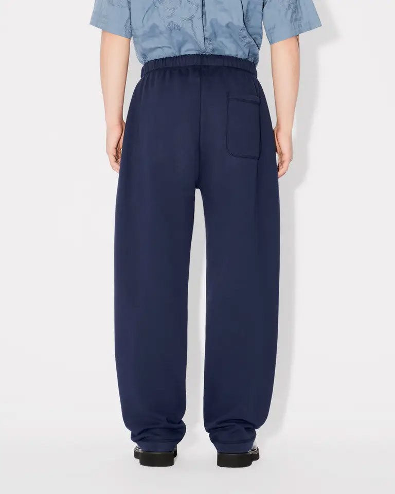 Kenzo Relaxed Blue Straight Jog Pants
