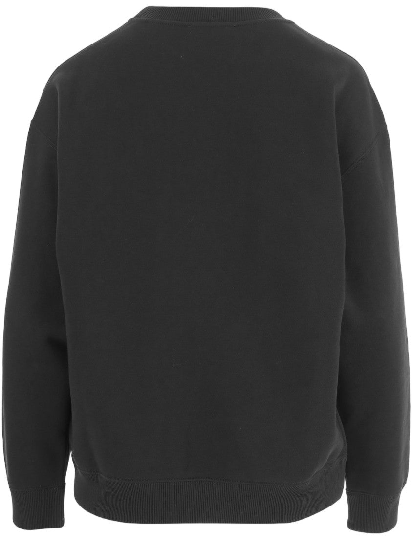 Jil Sander Black Contrast Logo Cotton Sweatshirt