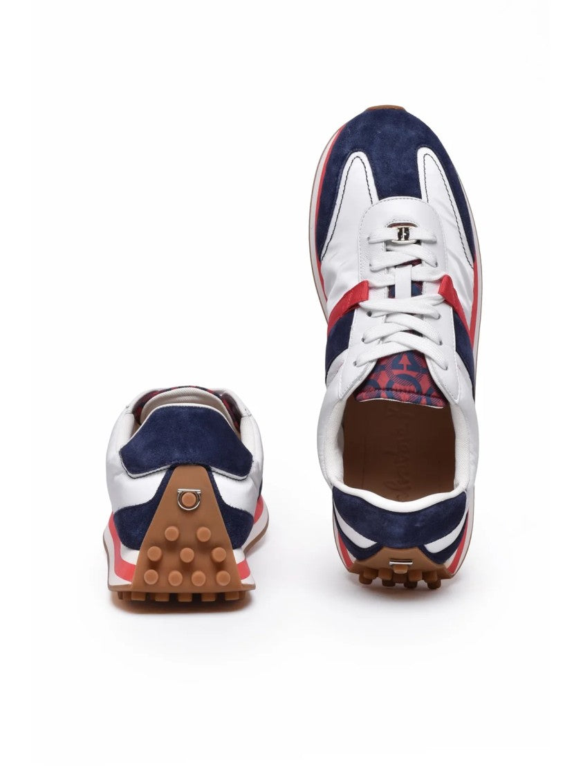 Salvatore Ferragamo Iulio Sneakers - White/Blue