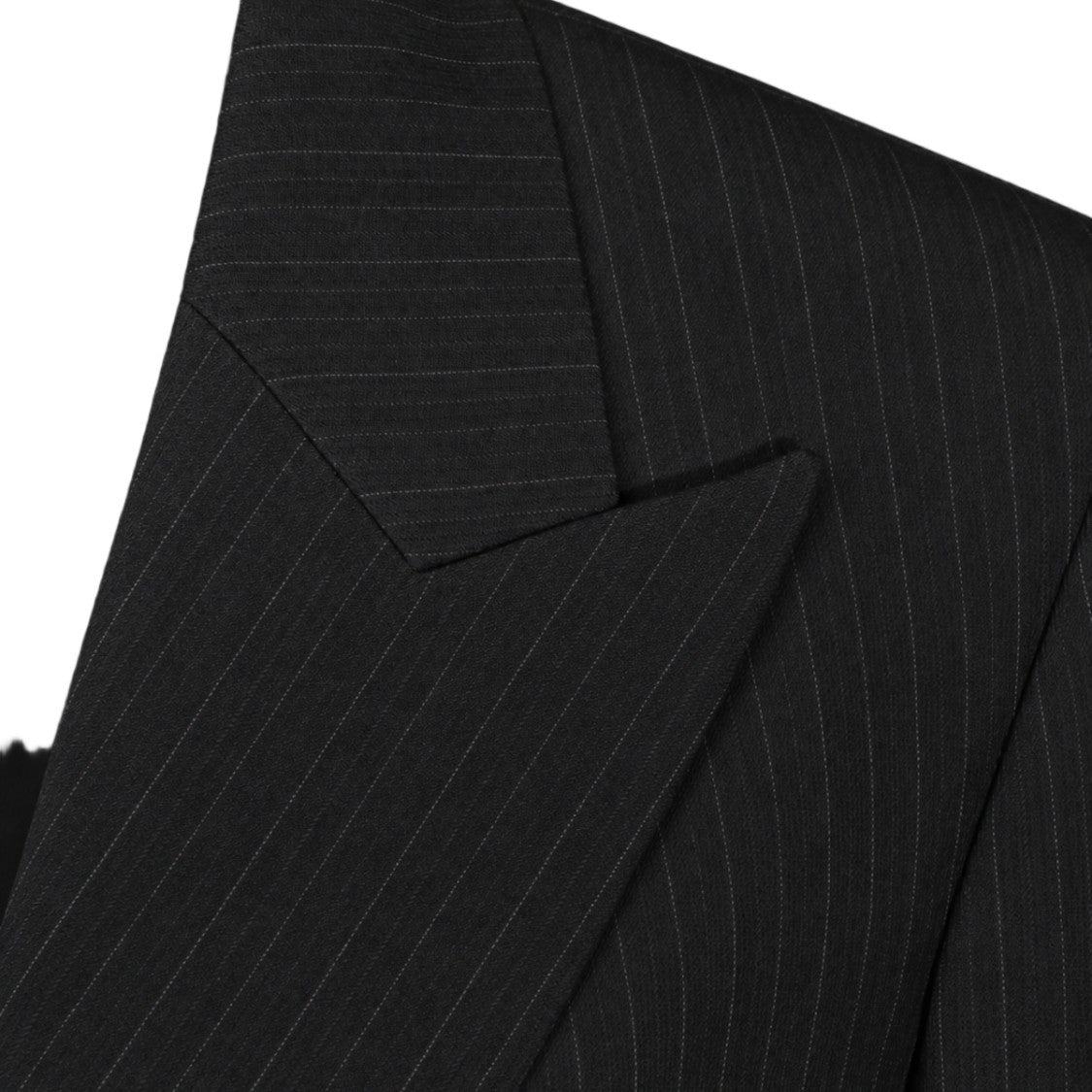 Saint Laurent Double-Breasted Pinstripe Tailored Blazer