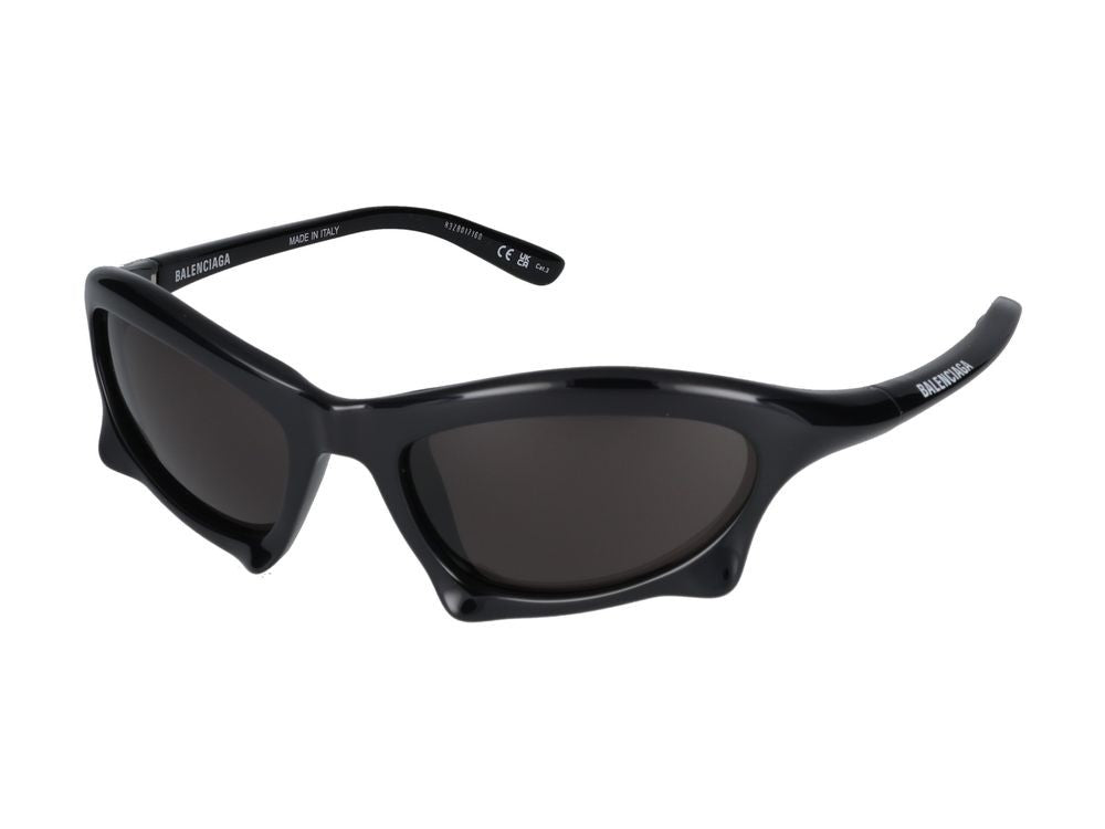 Balenciaga Black Bold Angular Sunglasses