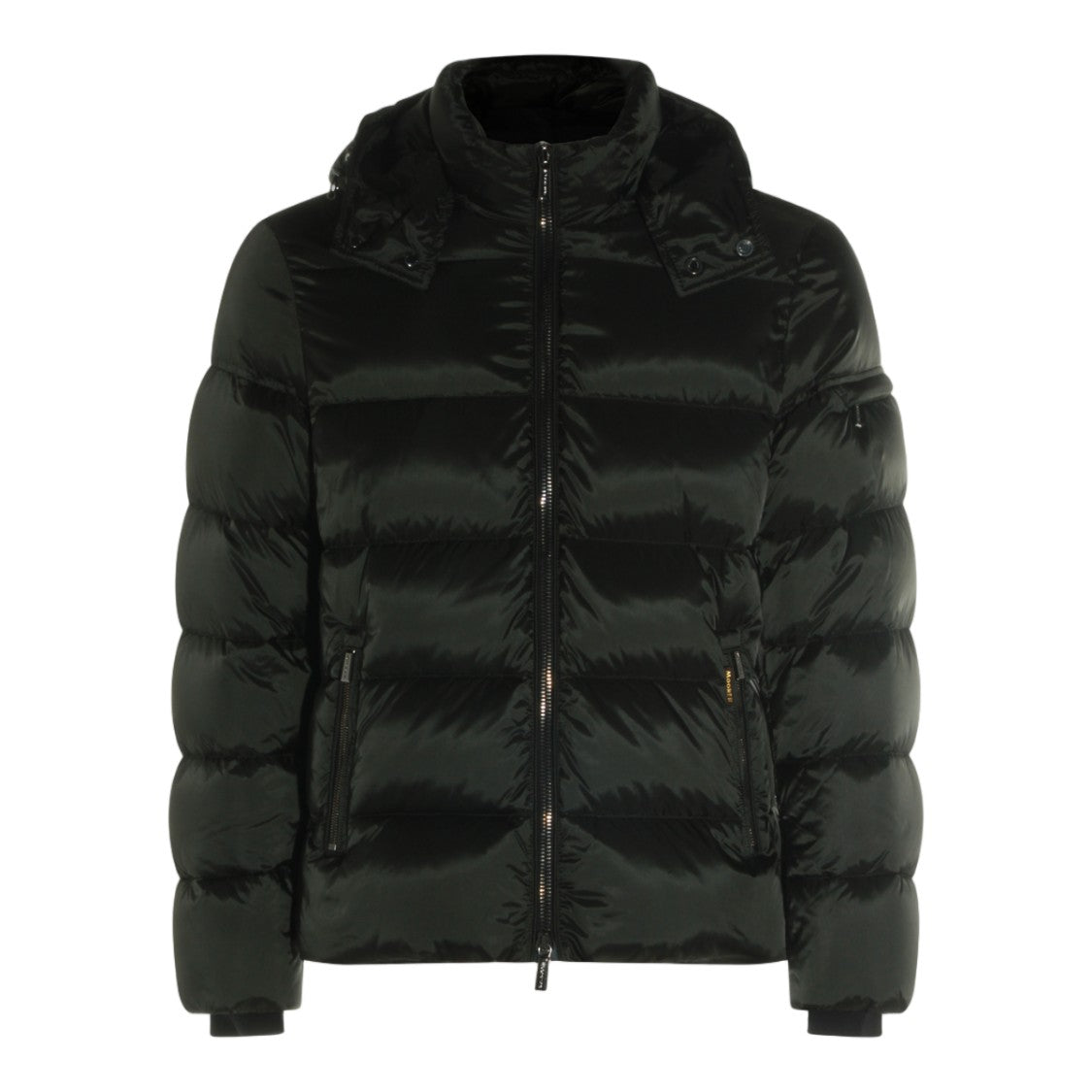 Moorer Quilted Down Jacket With High Collar And Detachable Hood
