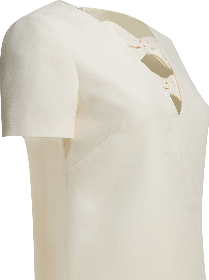 Valentino A-Line Dress With V-Neckline